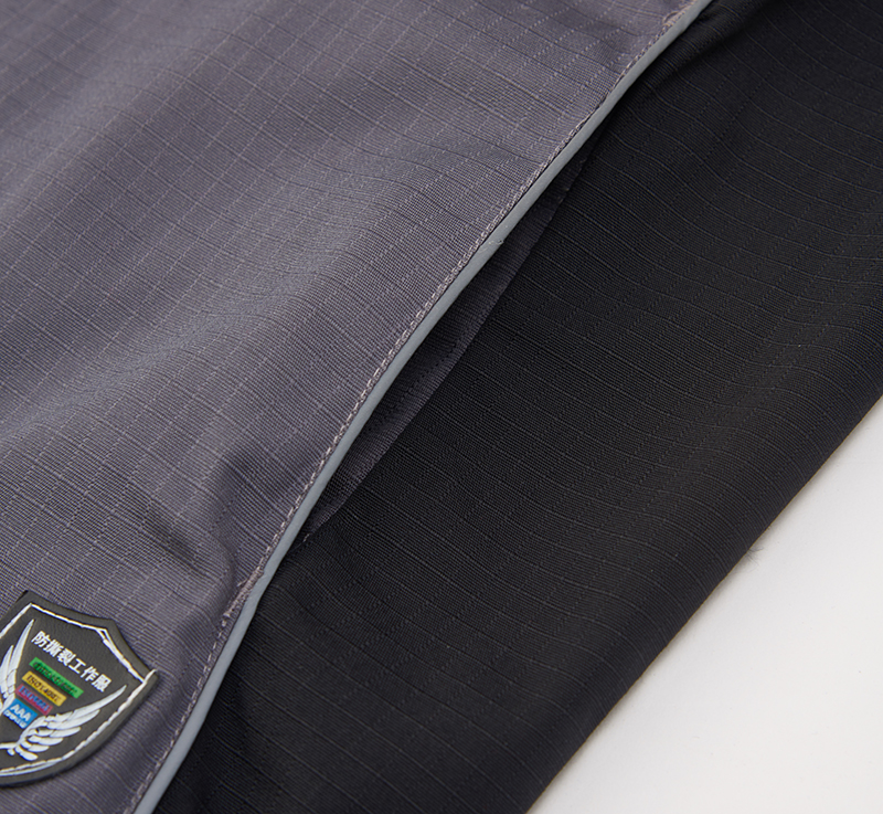 灰拼黑色工作服AC1017-3