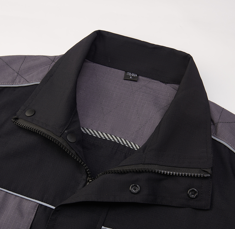 黑拼灰色工作服AC1017-4