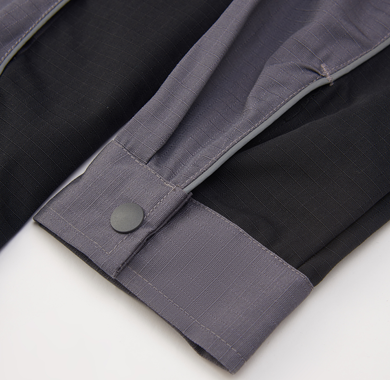 灰拼黑色工作服AC1017-3