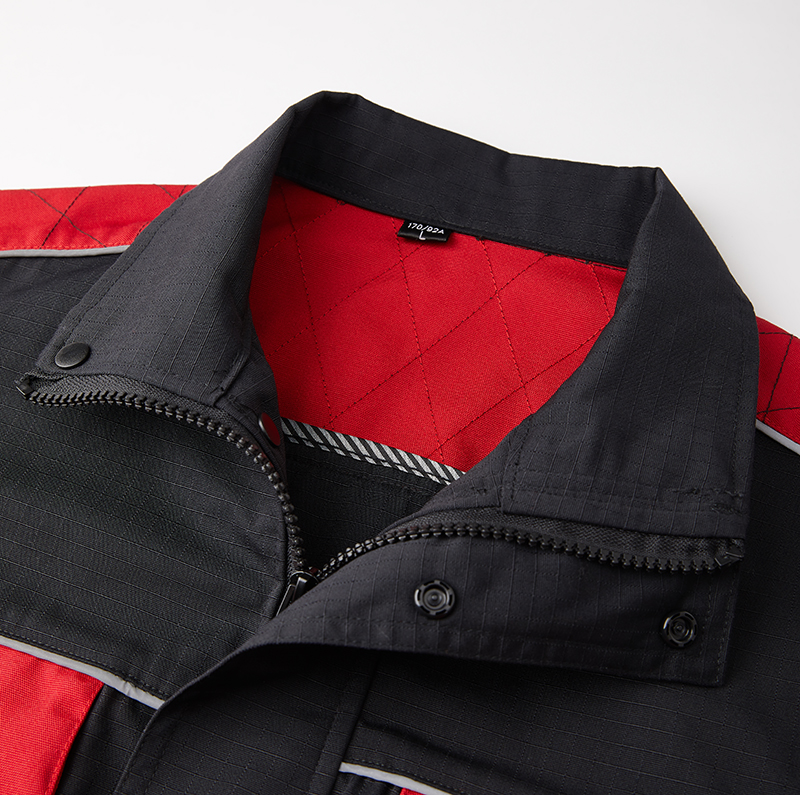 黑拼红色工作服AC1017-2 