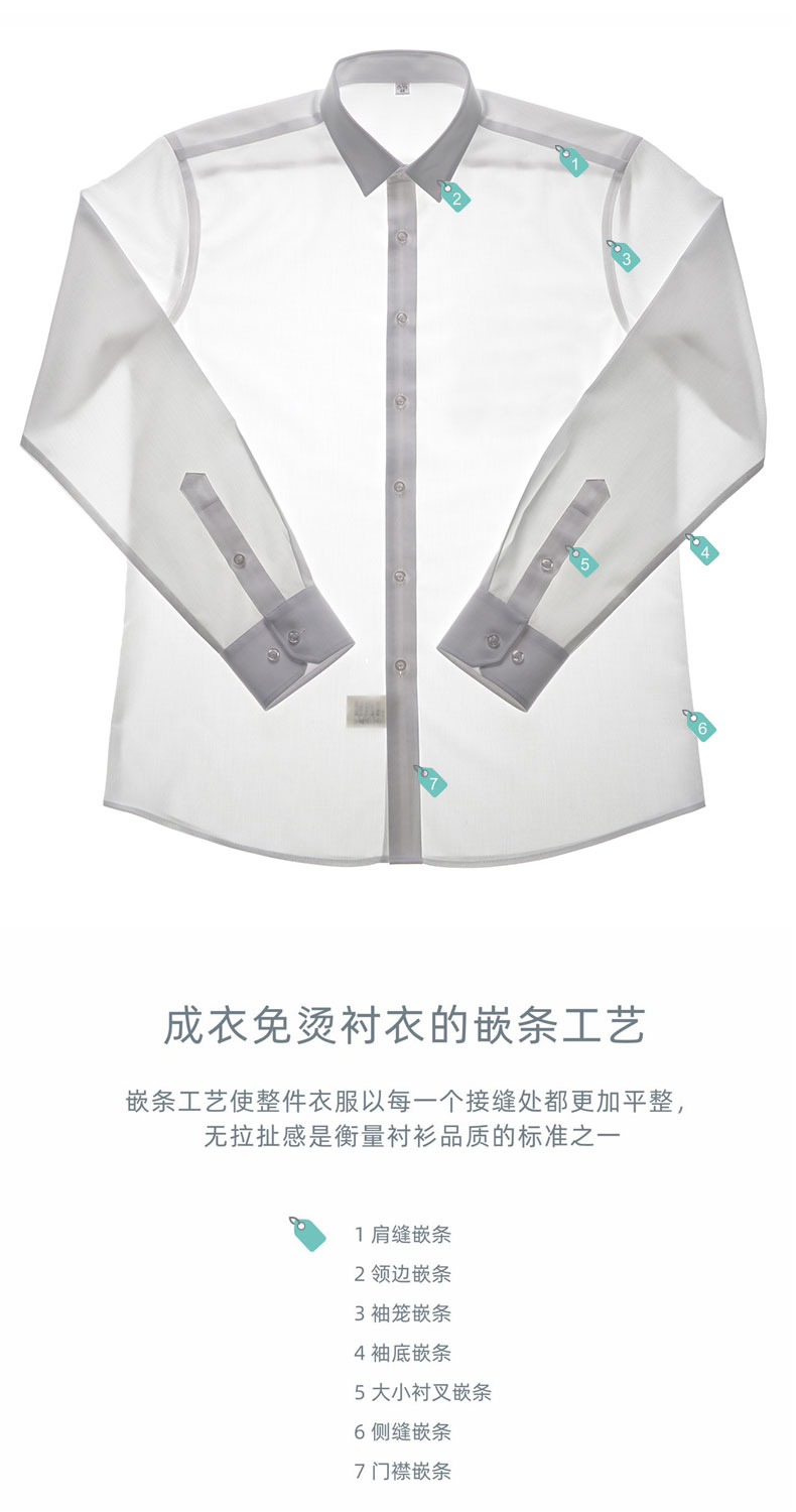 80/100支全棉DP免烫衬衫