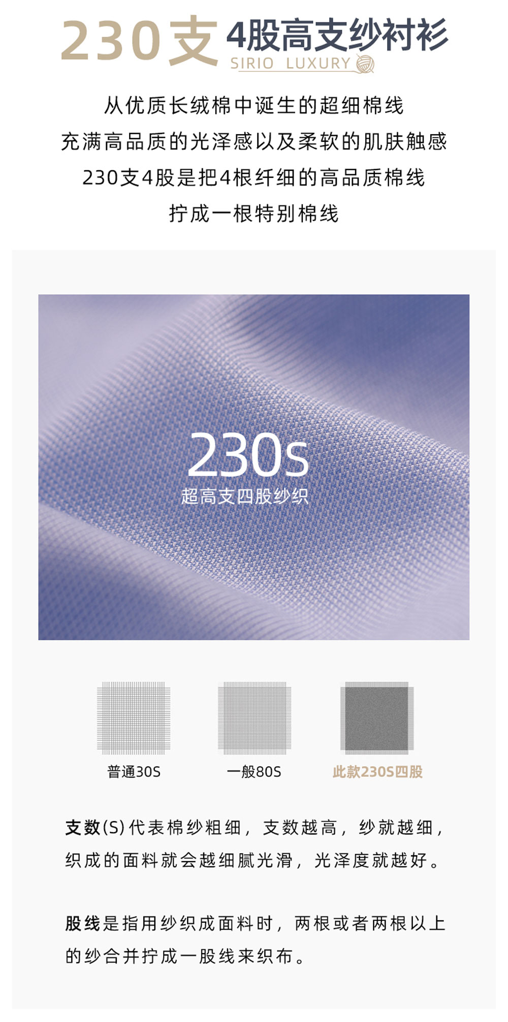 230支全棉DP成衣免烫衬衫