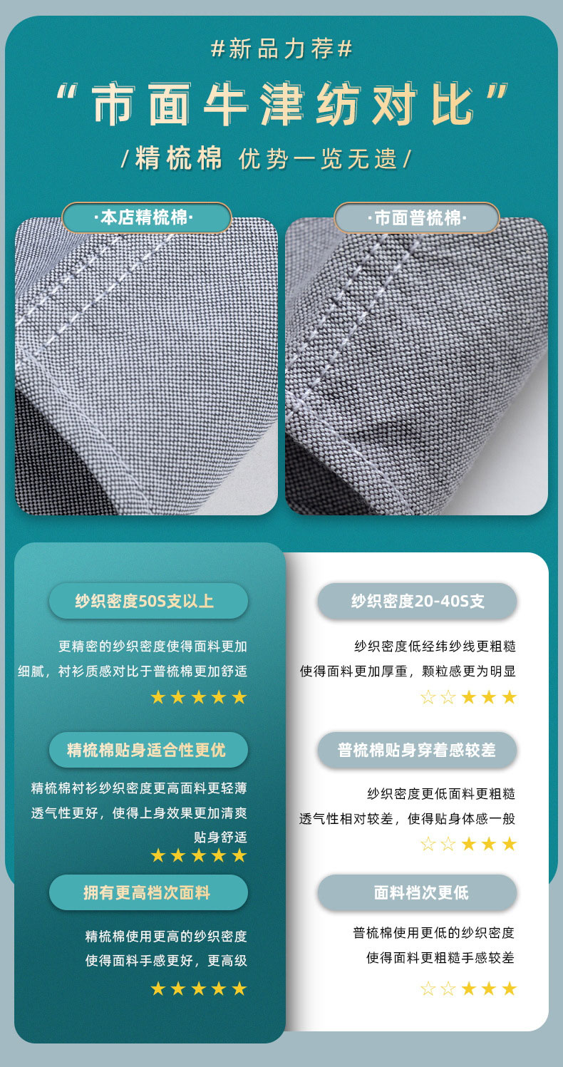 全棉精梳牛津纺酵素水洗衬衫