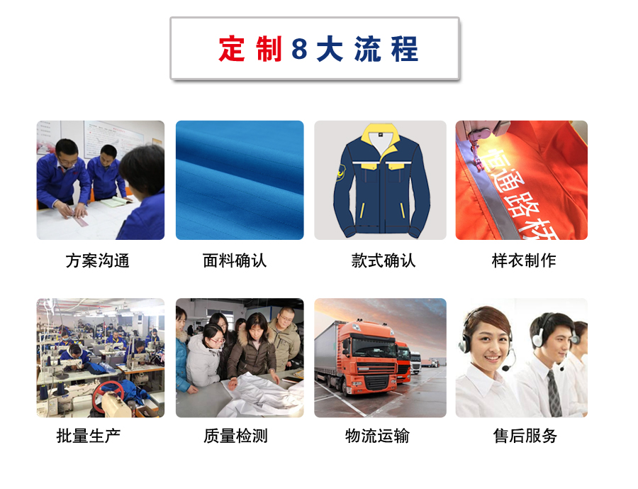 橘黄拼黄色夏季工作服AD09-5