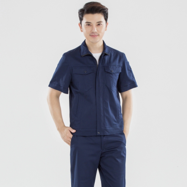 藏青色夏季工作服AD16-2