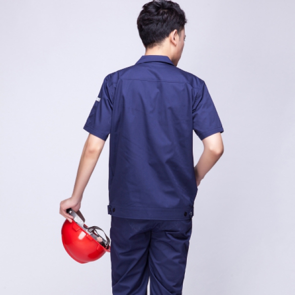 深兰色夏季工作服AD04-3