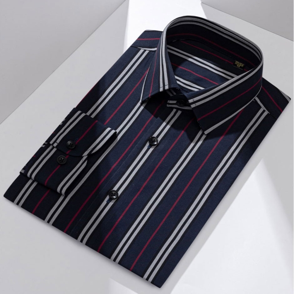 100支全棉DP条/格纹衬衫