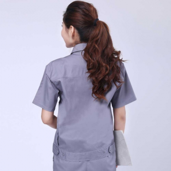 银灰色夏季工作服AD077