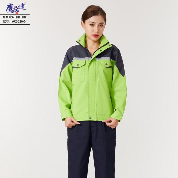 果绿色工作服AC3026-6