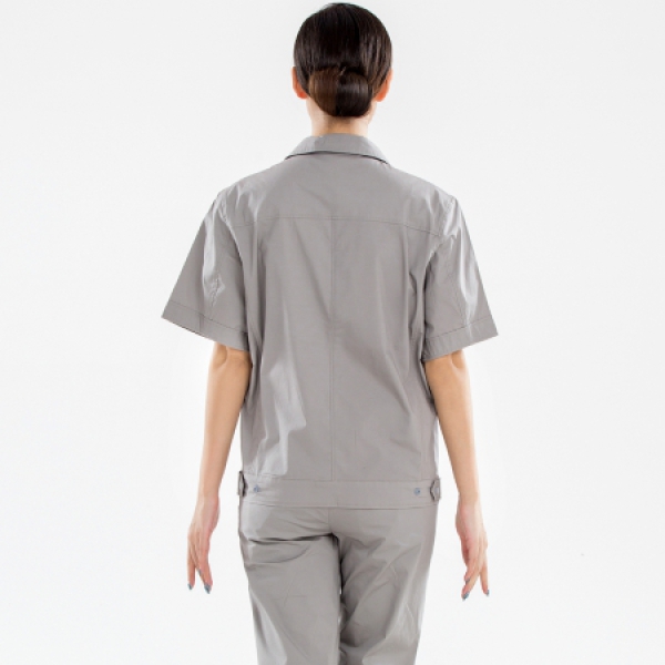 浅灰色夏季工作服AD16-1