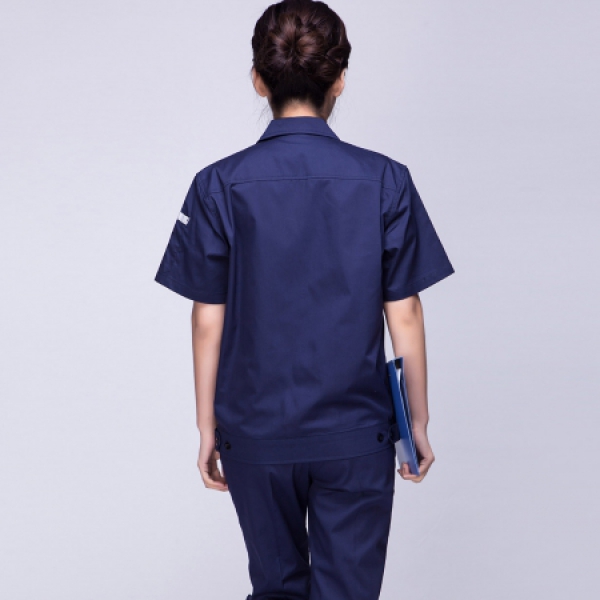 深兰色夏季工作服AD04-3