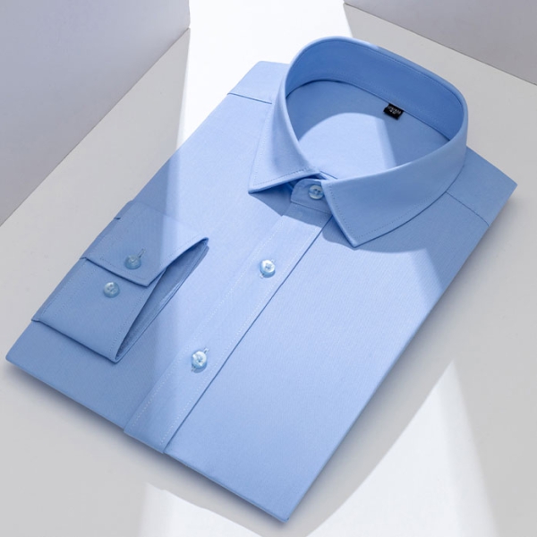 弹力竹纤维免烫衬衫