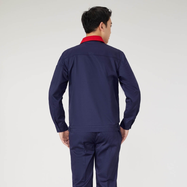 蓝拼红工作服AC2201-1