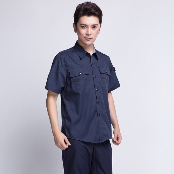 藏青色夏季工作服AD10-3