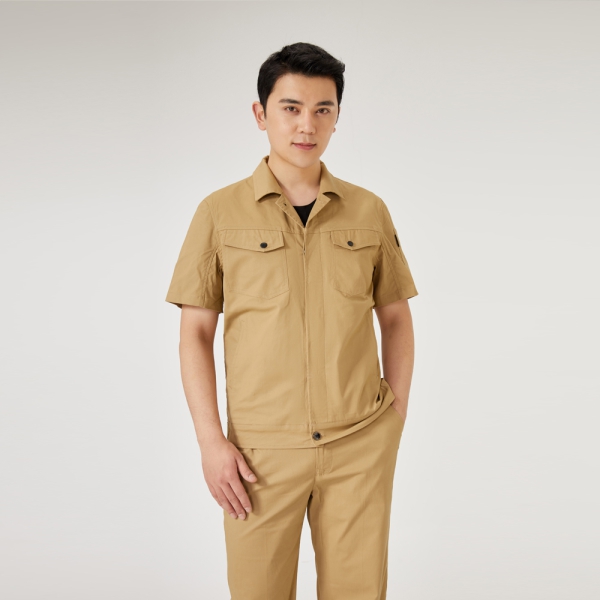 土黄色工作服AD2208-2