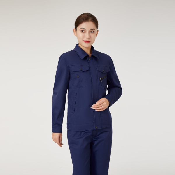 藏青色春季工作服AC2207-3