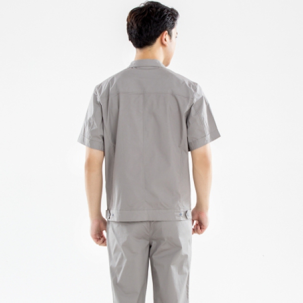 浅灰色夏季工作服AD16-1