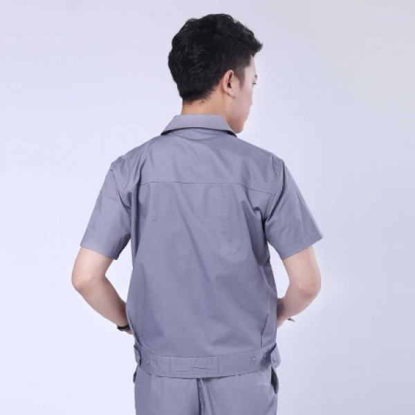 银灰色夏季工作服AD077