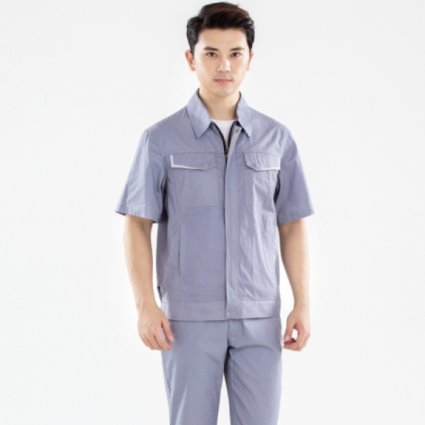 浅灰色夏季工作服AD13-1